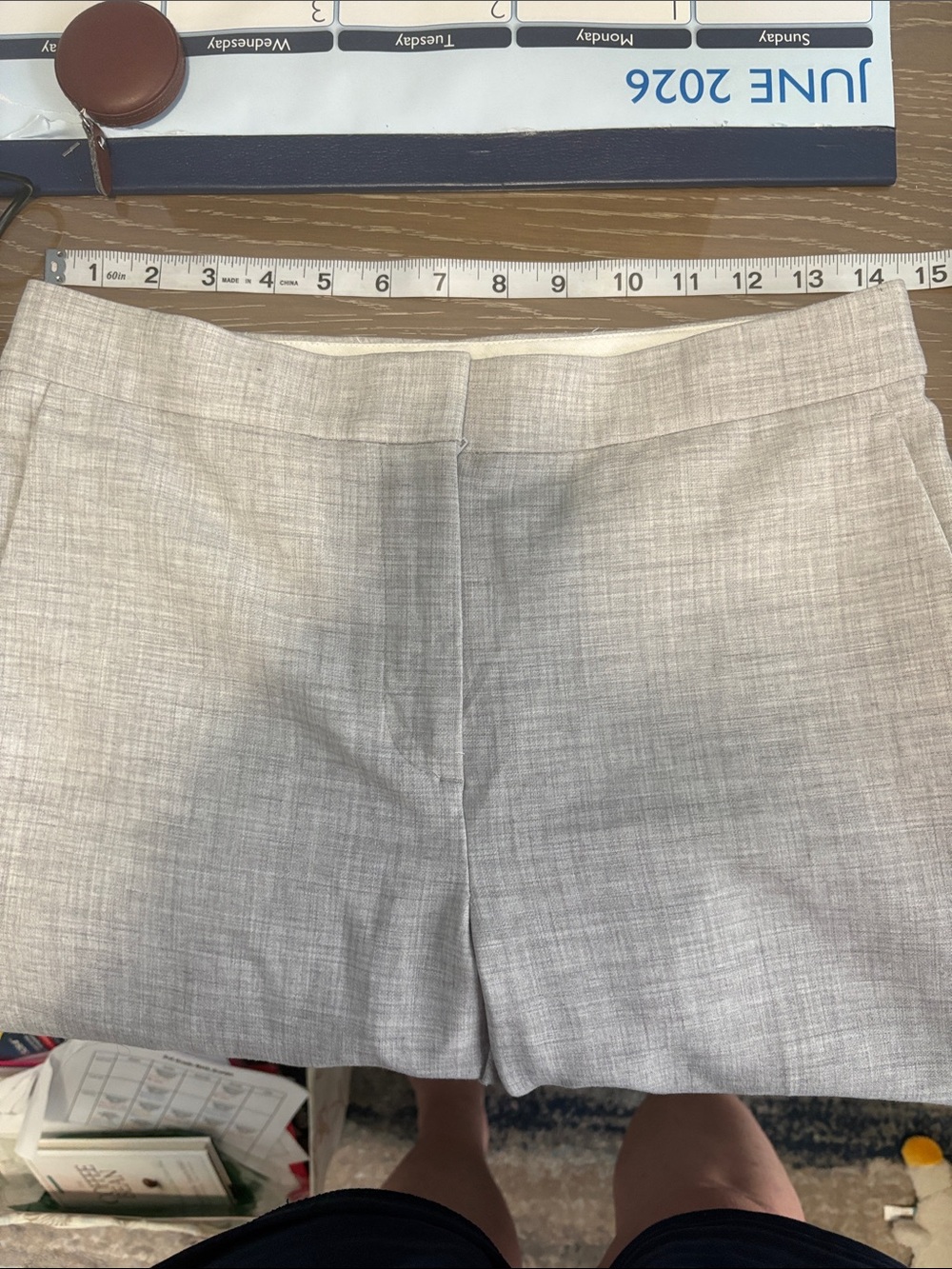 Ann Taylor Light Gray Cropped Dress Pants - Slim Ankle Trousers - Picture 8 of 8